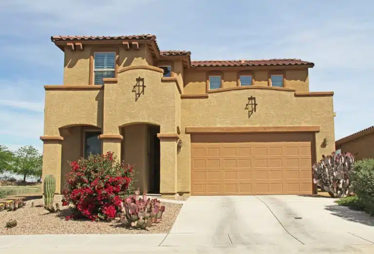 Stucco home exterior in Arizona